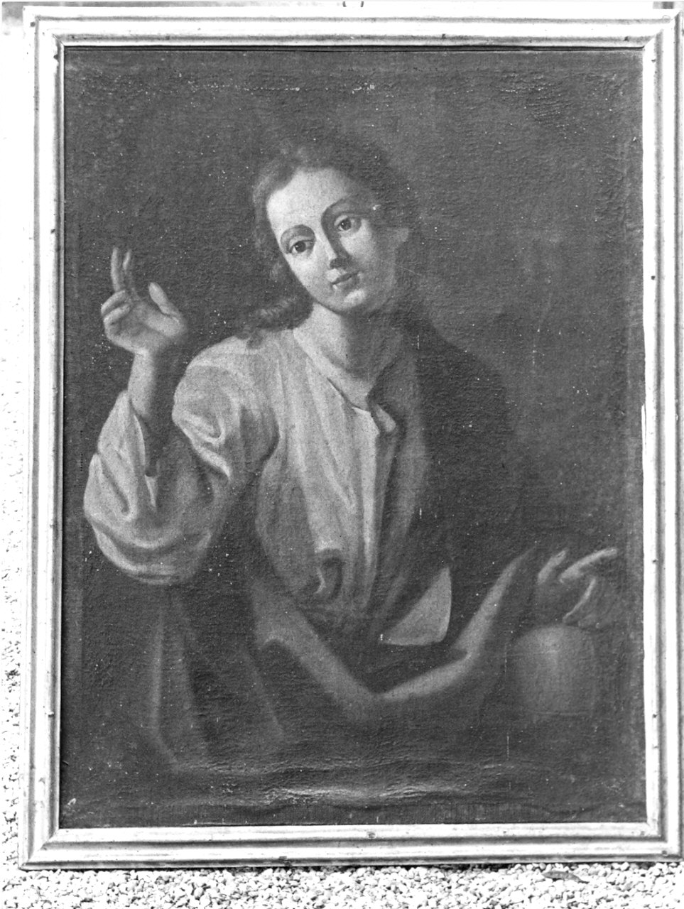 Cristo benedicente (dipinto, opera isolata) - ambito lombardo (sec. XVIII)