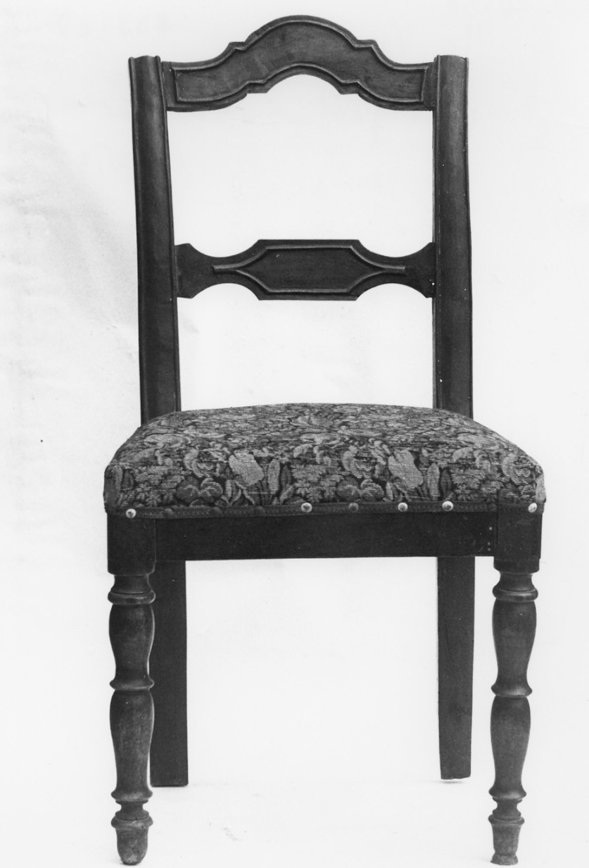 sedia, coppia - bottega lombarda (seconda metà sec. XIX)