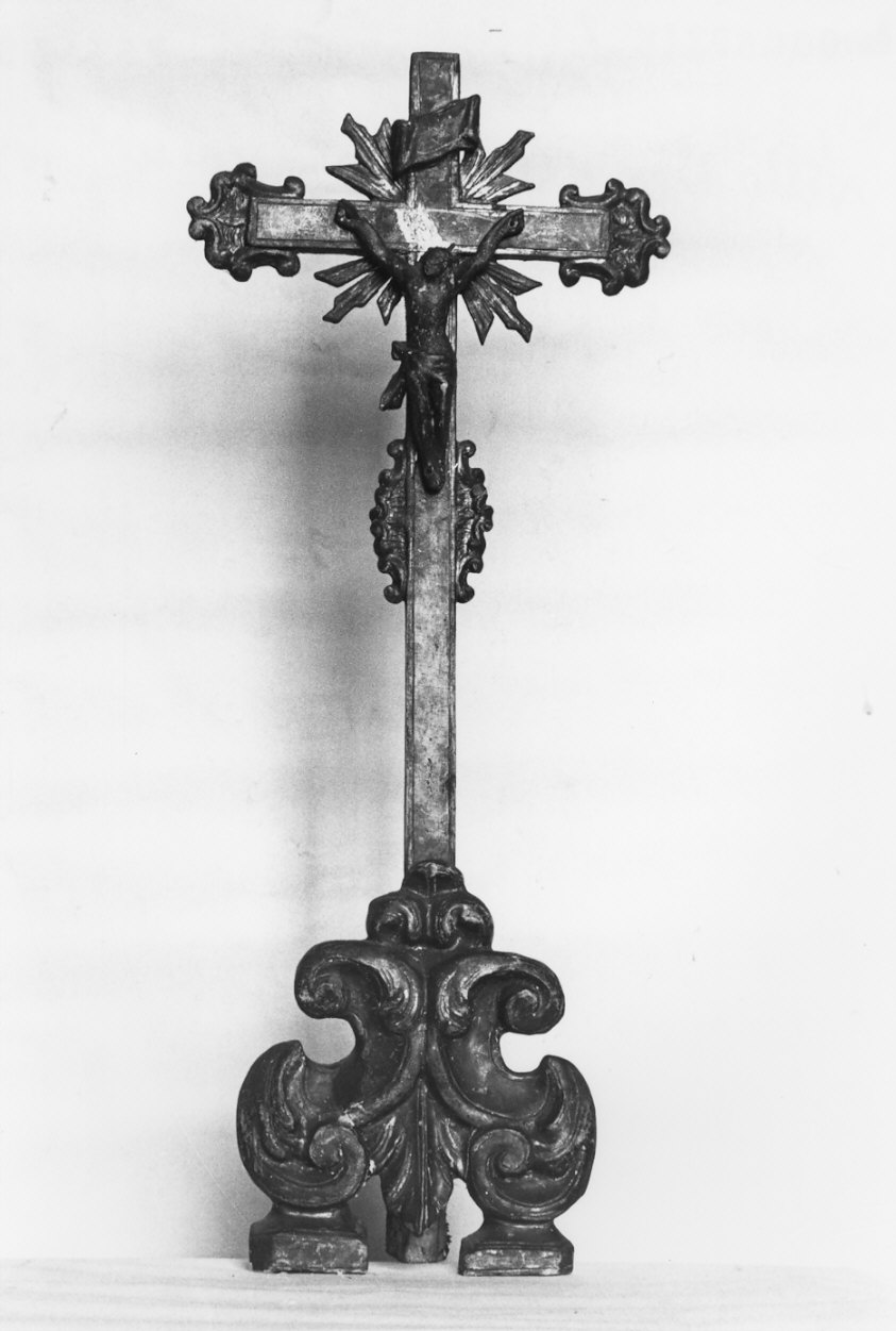 croce d'altare, opera isolata - bottega lombarda (sec. XIX)