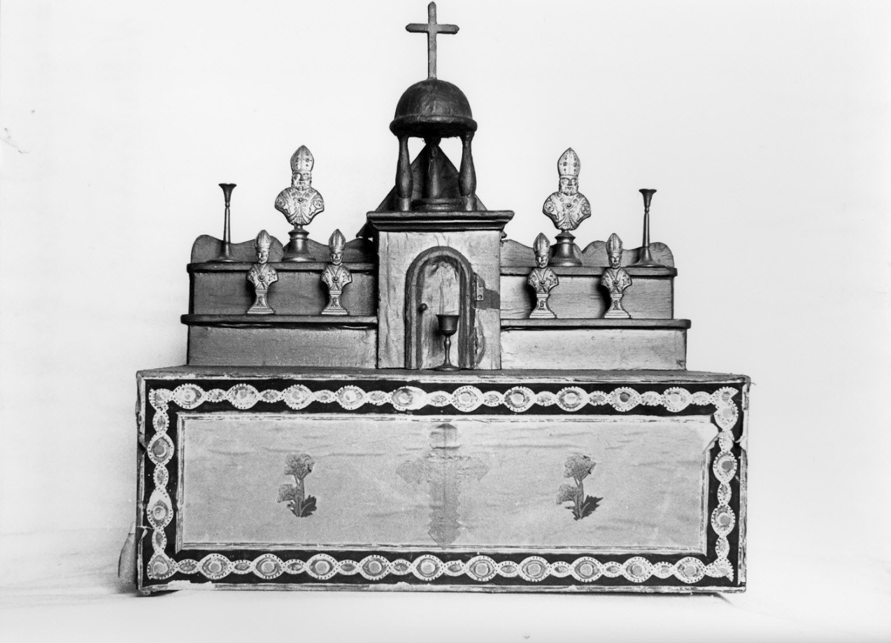 altare in miniatura, opera isolata - bottega lombarda (sec. XIX)