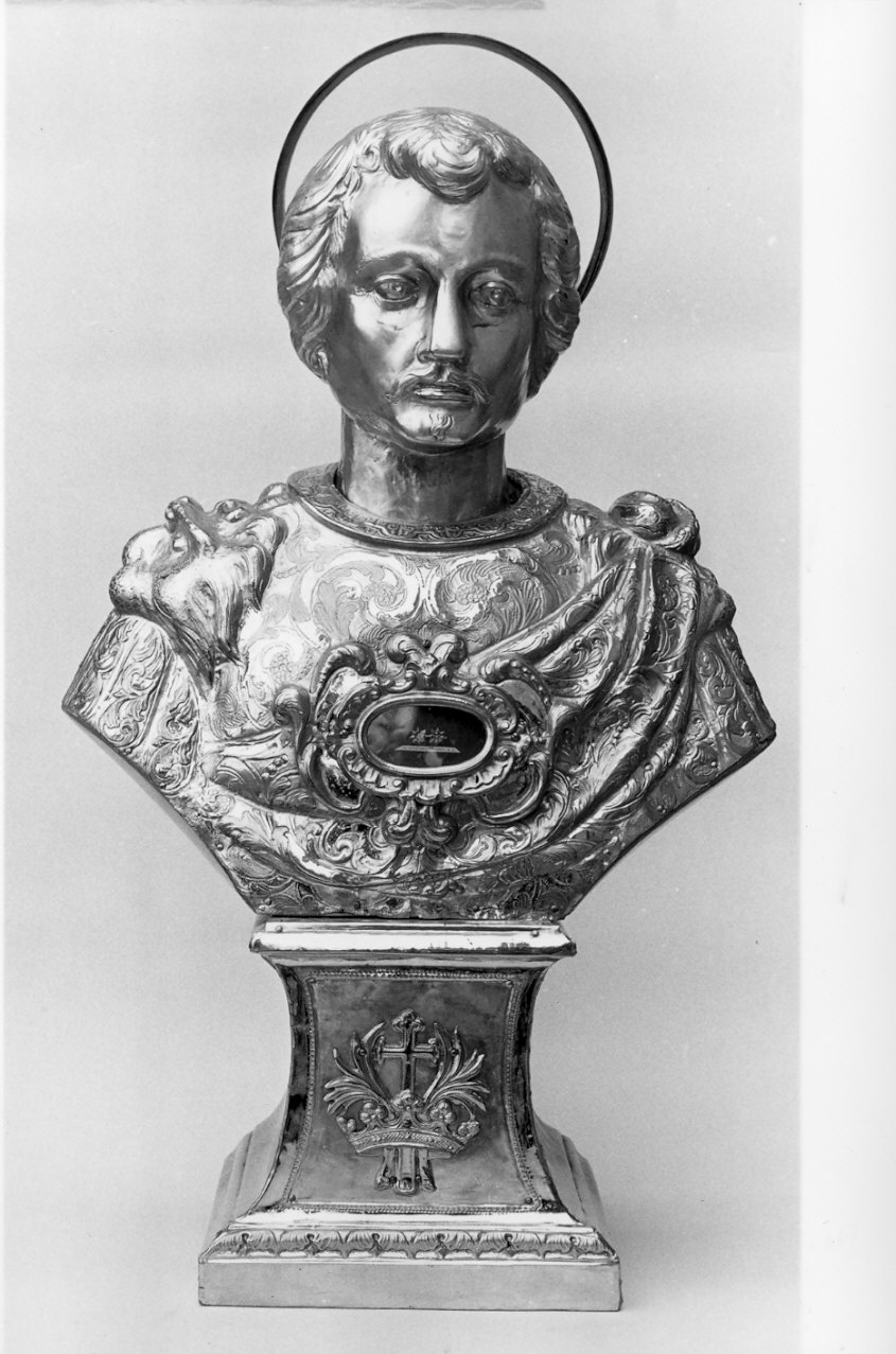 reliquiario - a busto, opera isolata - bottega lombarda (sec. XIX)