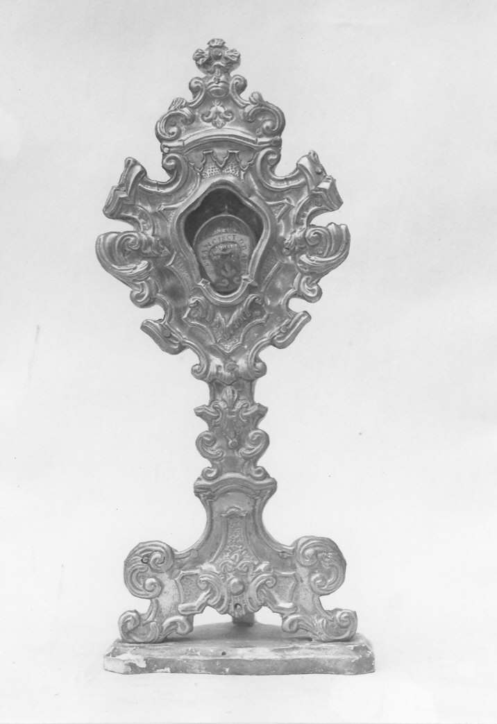 reliquiario - a ostensorio, coppia - bottega lombarda (sec. XVIII)