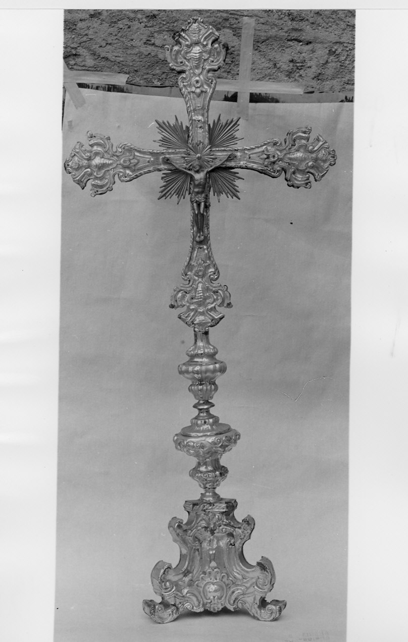 croce d'altare, opera isolata - bottega lombarda (sec. XVIII)