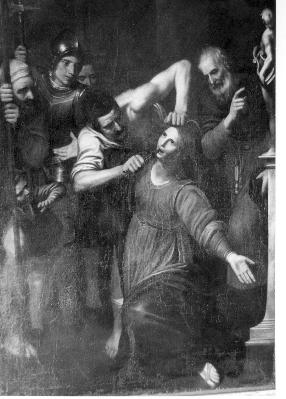 martirio di Sant'Apollonia (dipinto, opera isolata) - ambito cremonese (prima metà sec. XVII)