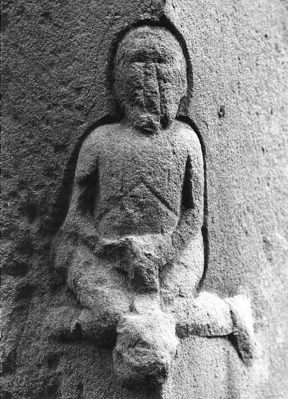 figura maschile (rilievo, opera isolata) - bottega lombarda (sec. XII)