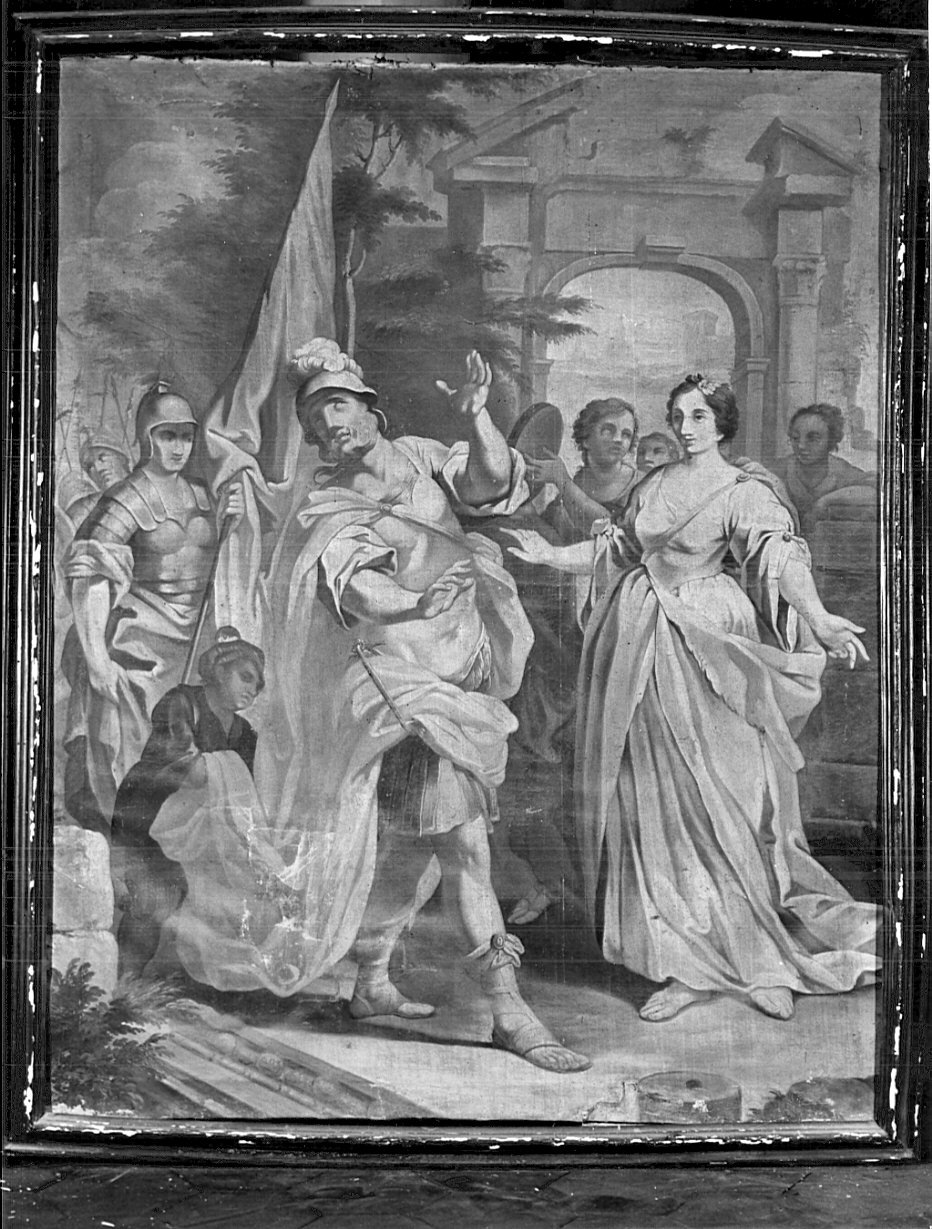 Il voto di Lefte (dipinto, opera isolata) - ambito lombardo (metà sec. XVIII)