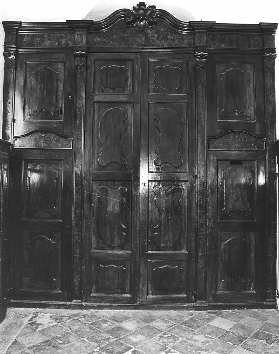 armadio - a muro, opera isolata - bottega lombarda (sec. XVIII)