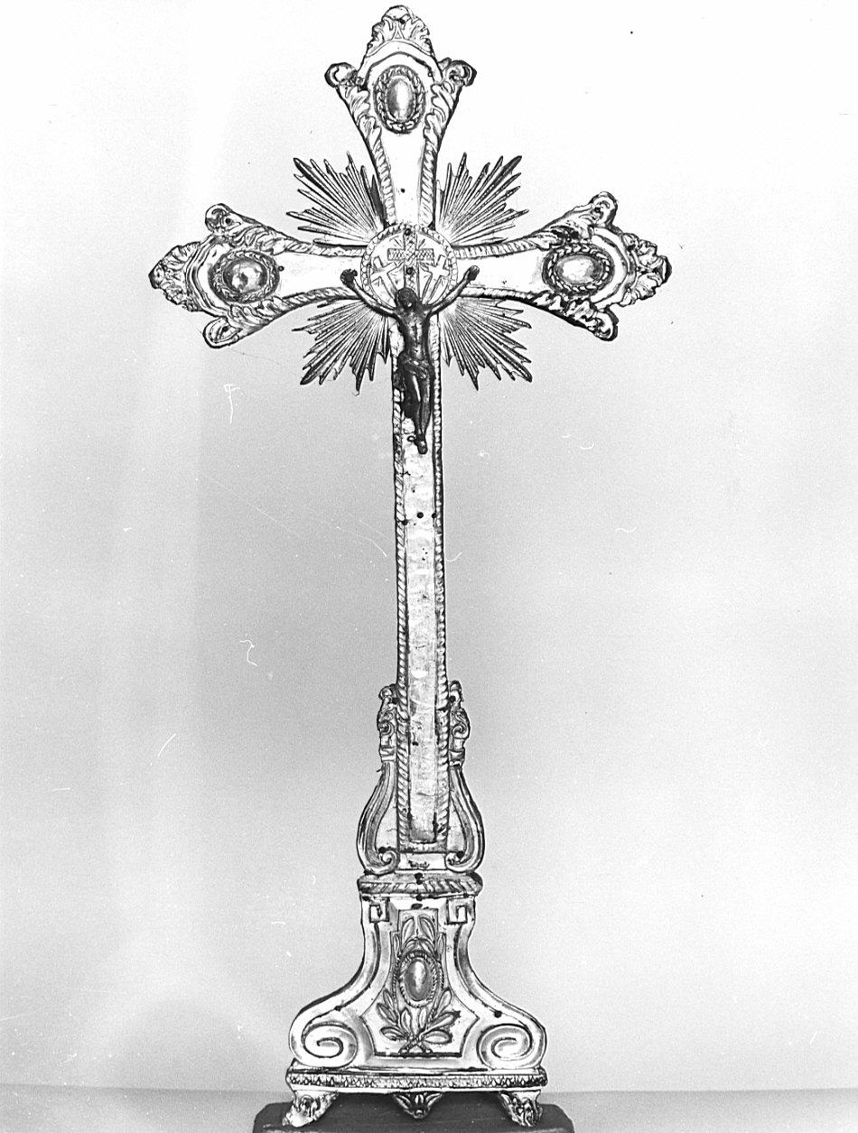 croce d'altare, opera isolata - bottega lombarda (fine sec. XVIII)