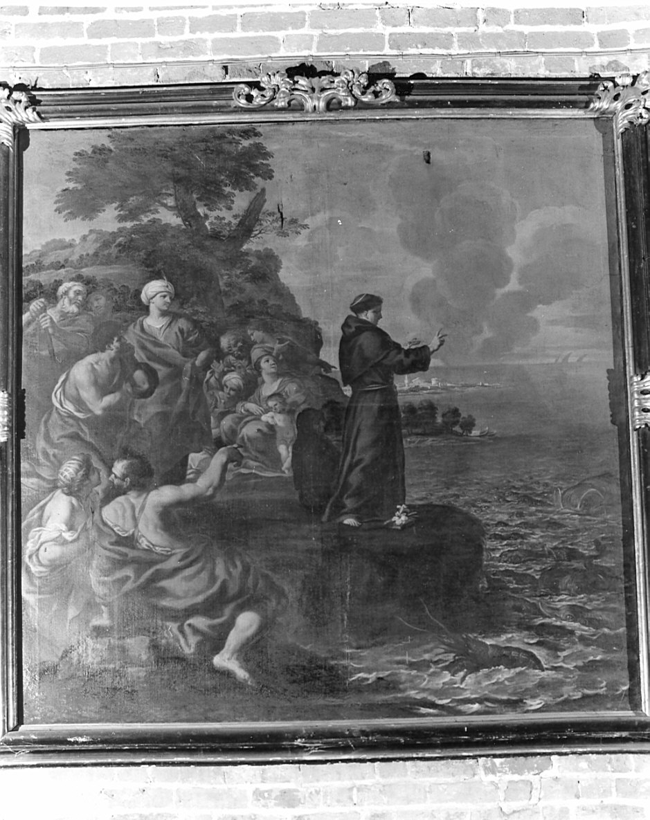 Sant'Antonio da Padova (dipinto, opera isolata) di Costa Giovan Battista (attribuito) (sec. XVII)