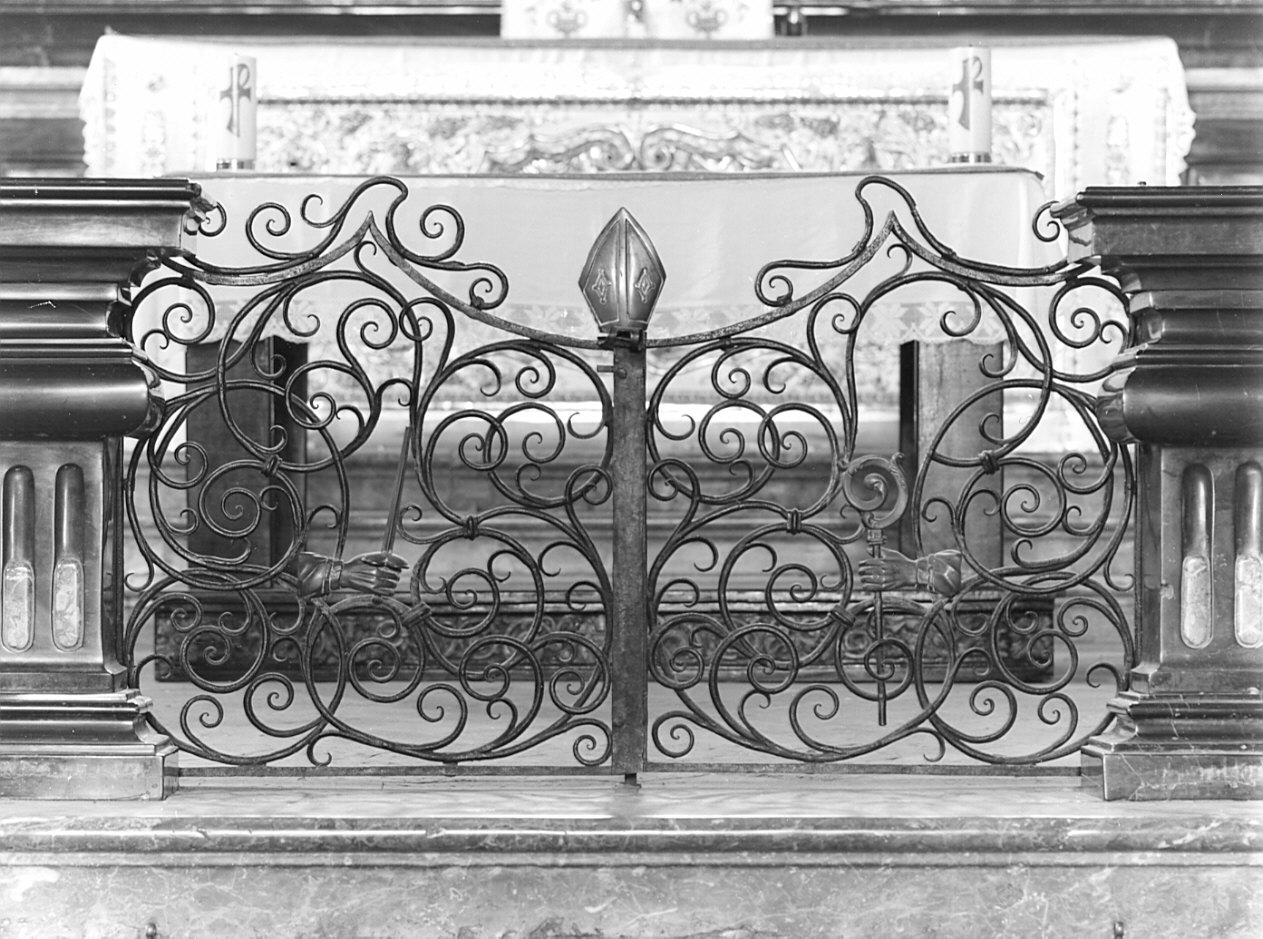 cancello di balaustrata, opera isolata - bottega lombarda (metà sec. XVIII)