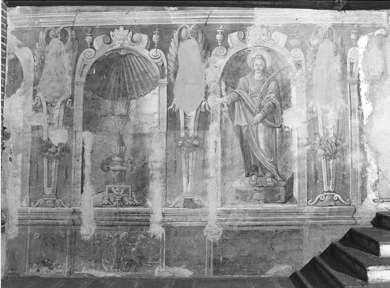 figura allegorica femminile (dipinto, opera isolata) - ambito lombardo (sec. XVII)