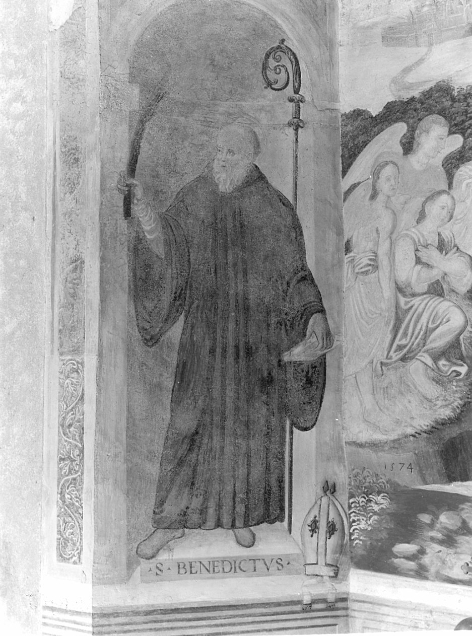 San Benedetto (dipinto, elemento d'insieme) - ambito milanese (sec. XVI)