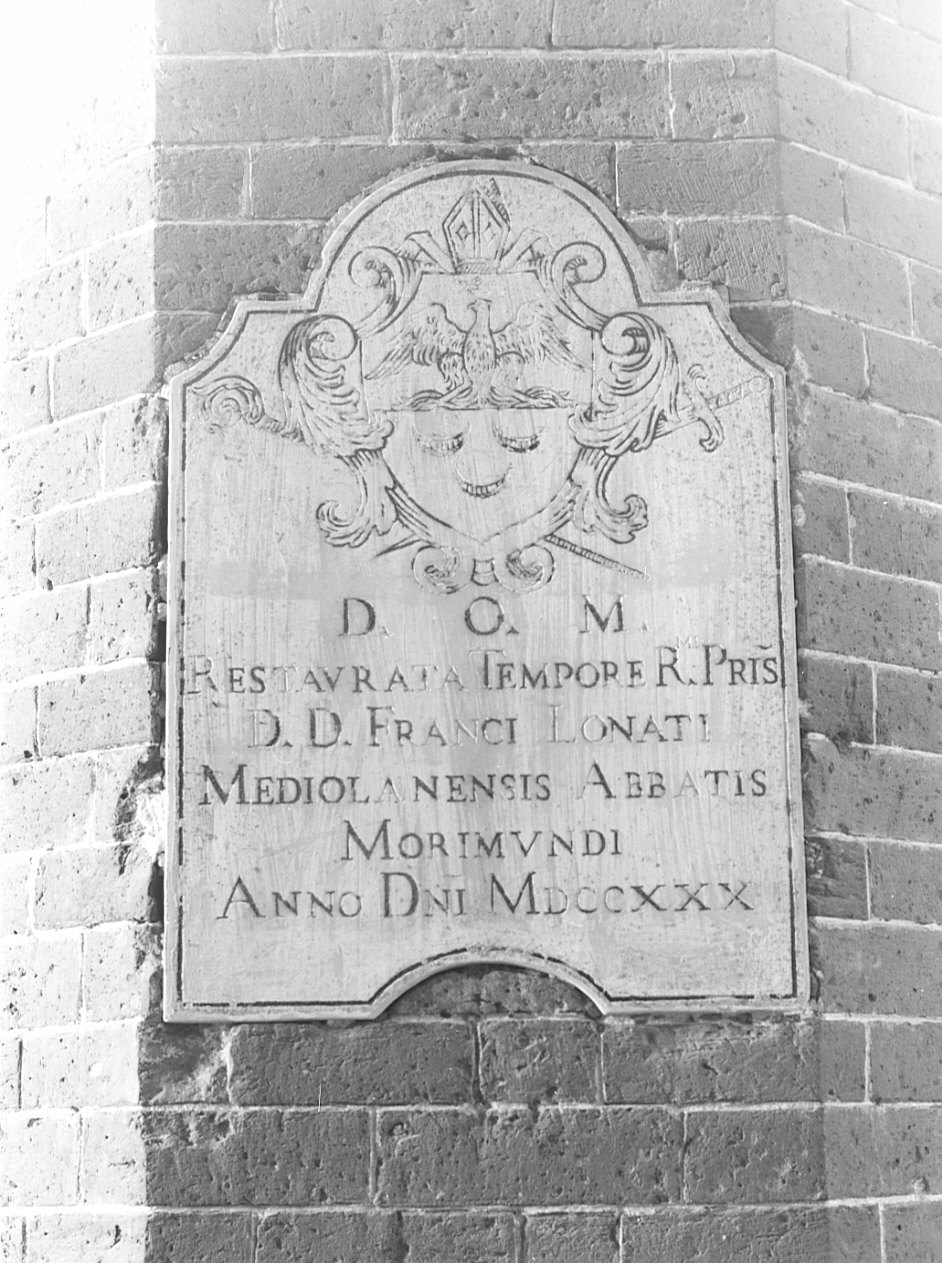 lapide, opera isolata - bottega lombarda (sec. XVIII)