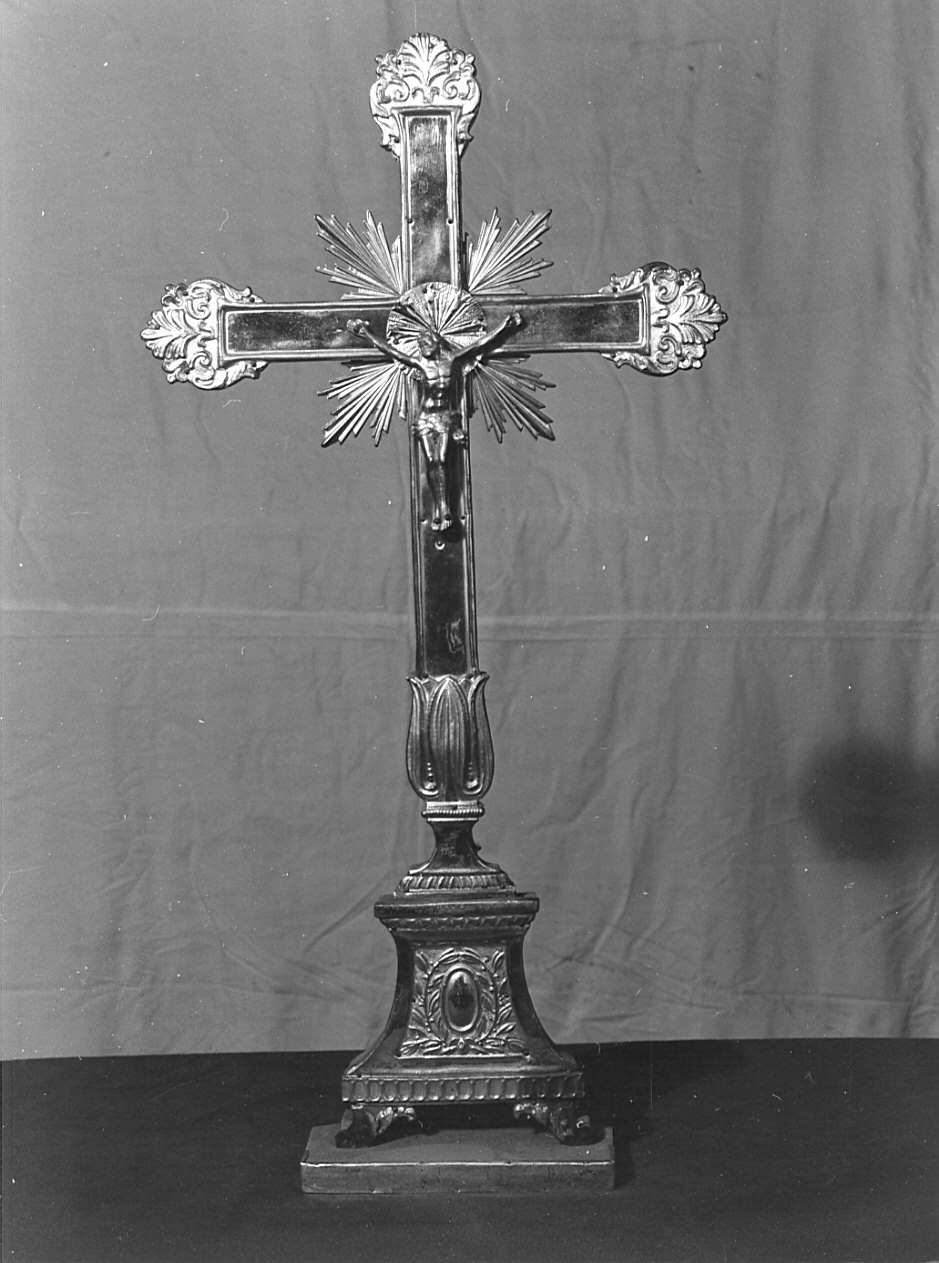croce d'altare, opera isolata - bottega lombarda (sec. XIX)