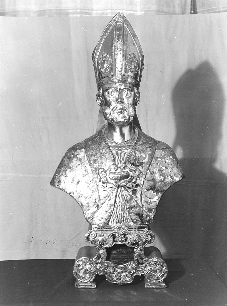 reliquiario - a busto, opera isolata - bottega lombarda (fine sec. XVIII)