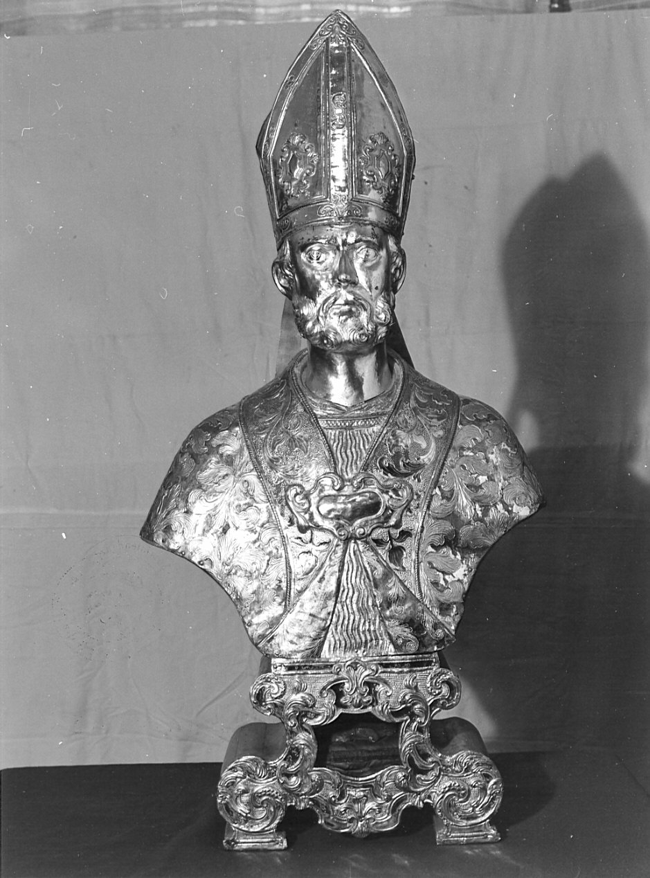 reliquiario - a busto, opera isolata - bottega lombarda (fine sec. XVIII)