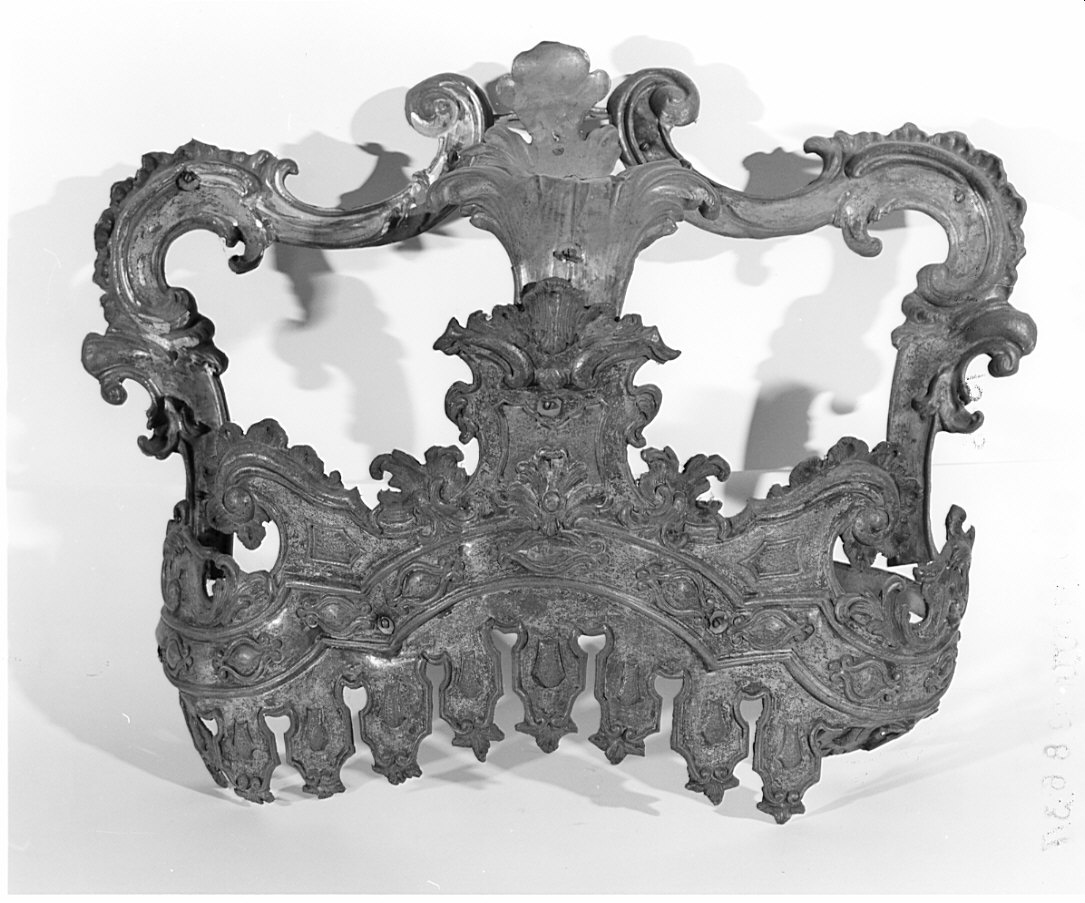 corona pensile, opera isolata - bottega lombarda (seconda metà sec. XVIII)