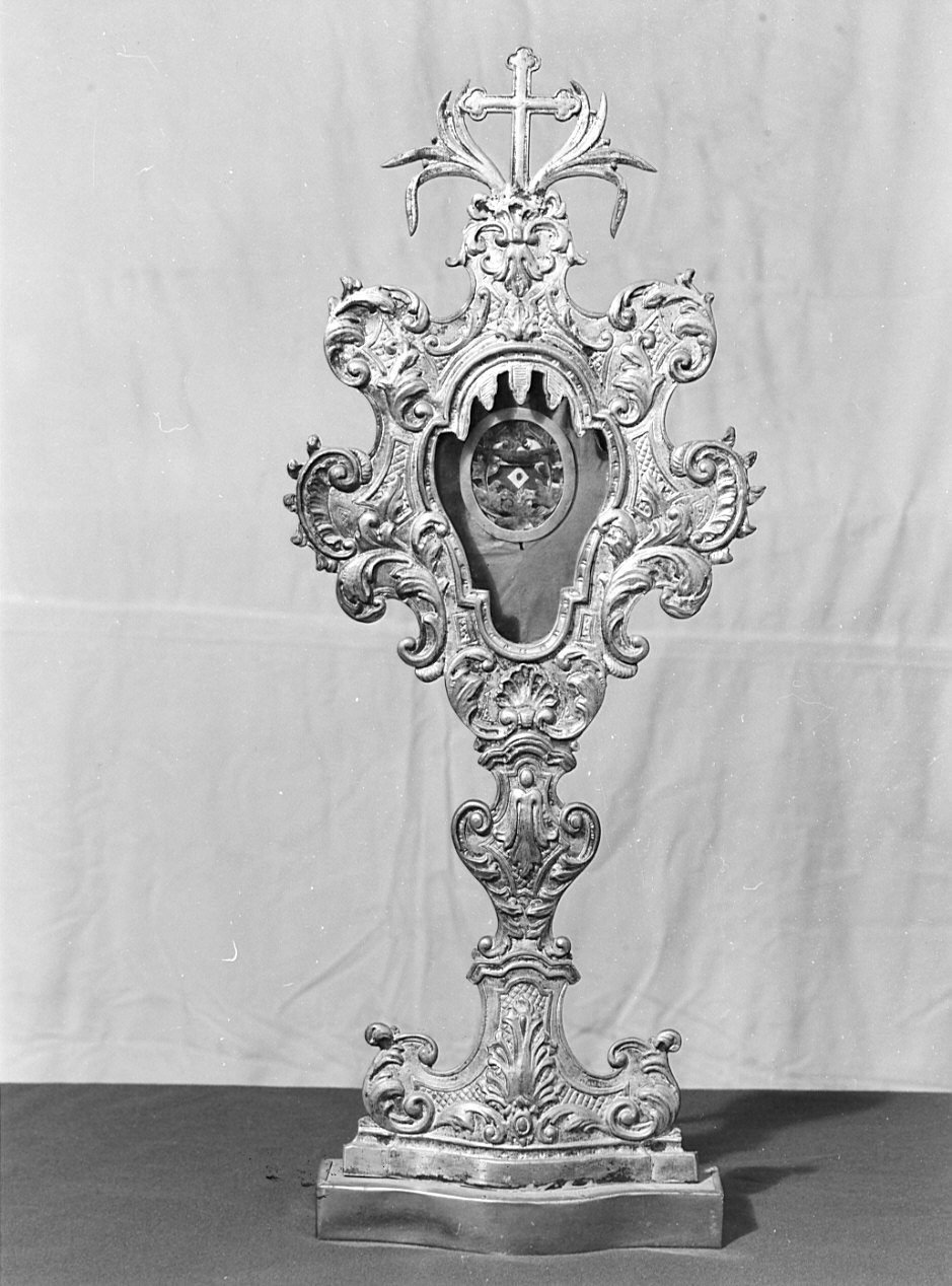 reliquiario - a ostensorio, serie - bottega lombarda (terzo quarto sec. XVIII)