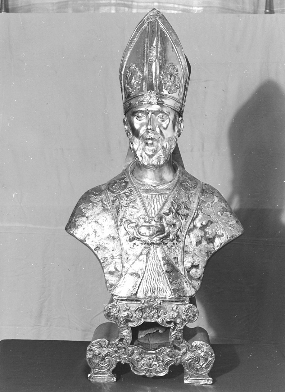 reliquiario - a busto, opera isolata - bottega lombarda (fine sec. XVIII)