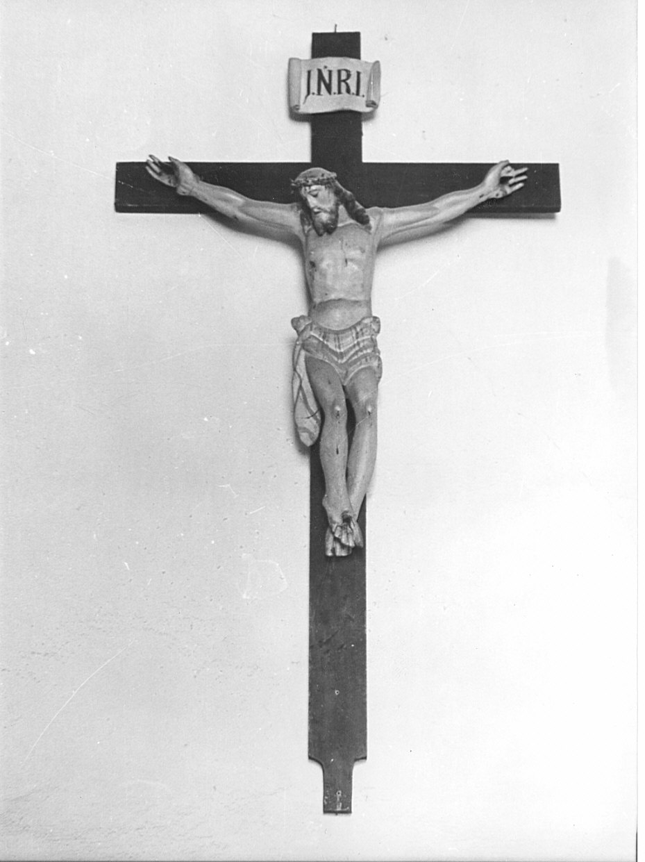 crocifisso di sacrestia, opera isolata - bottega lombarda (sec. XIX)