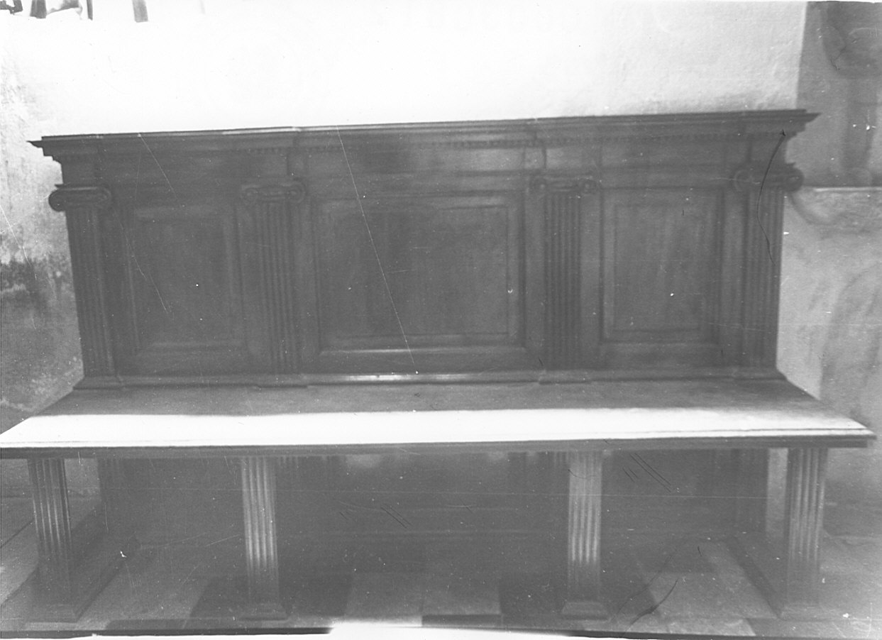panca, opera isolata - bottega lombarda (fine/inizio secc. XIX/ XX)