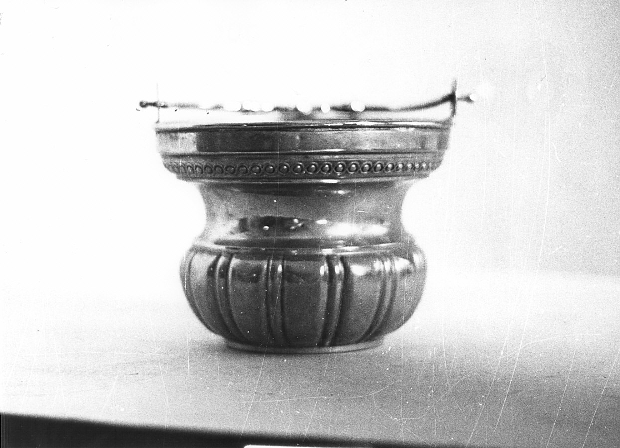 secchiello per l'acqua benedetta, opera isolata - bottega lombarda (fine sec. XIX)