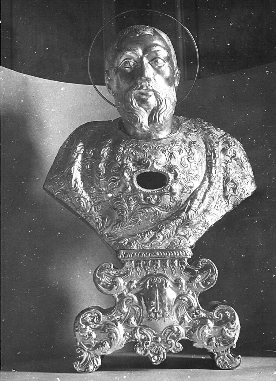 San Paolo (reliquiario - a busto, opera isolata) - bottega lombarda (sec. XVIII)