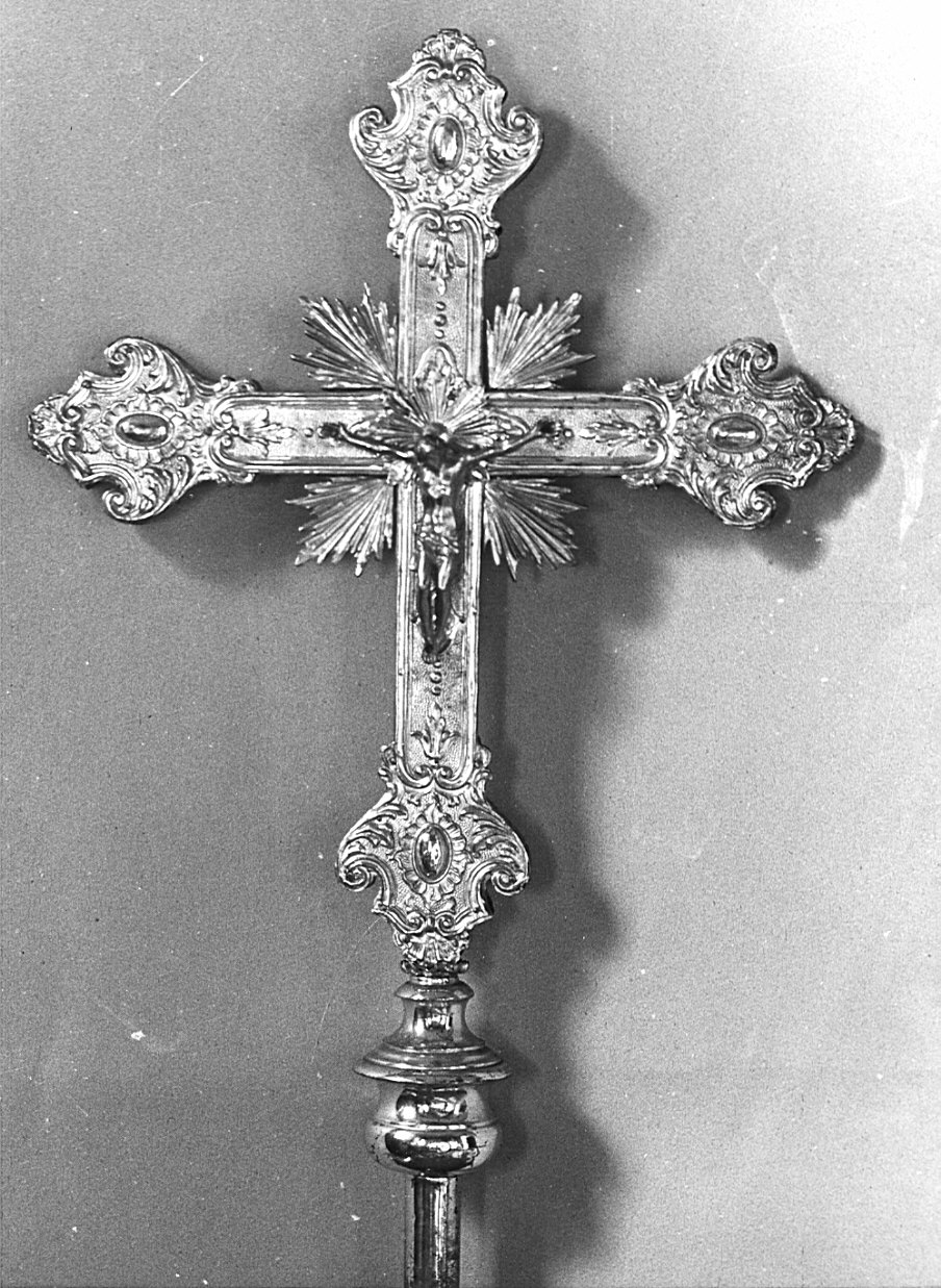 croce processionale, opera isolata - bottega lombarda (sec. XIX)