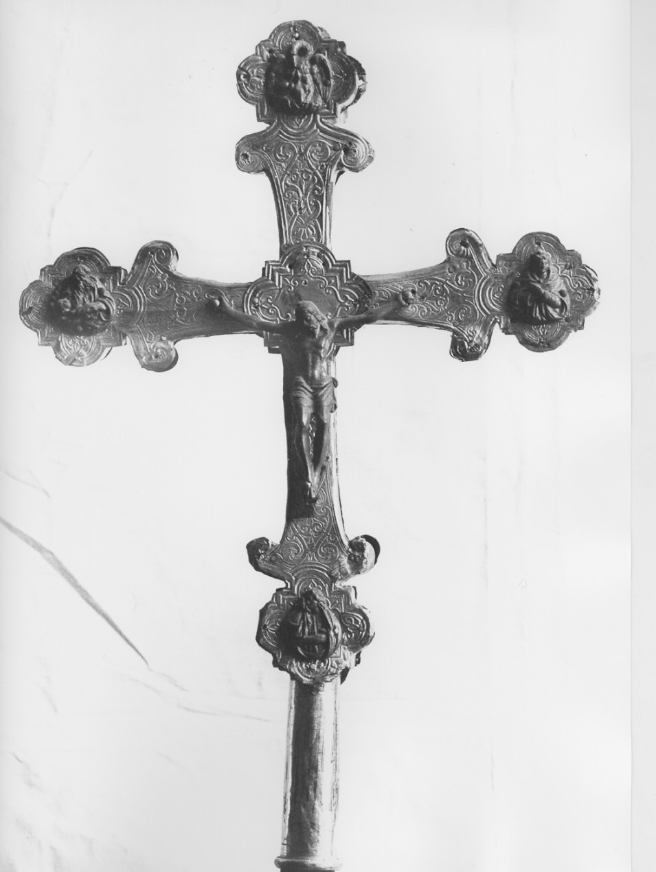 croce processionale, opera isolata - bottega lombarda (sec. XVII)