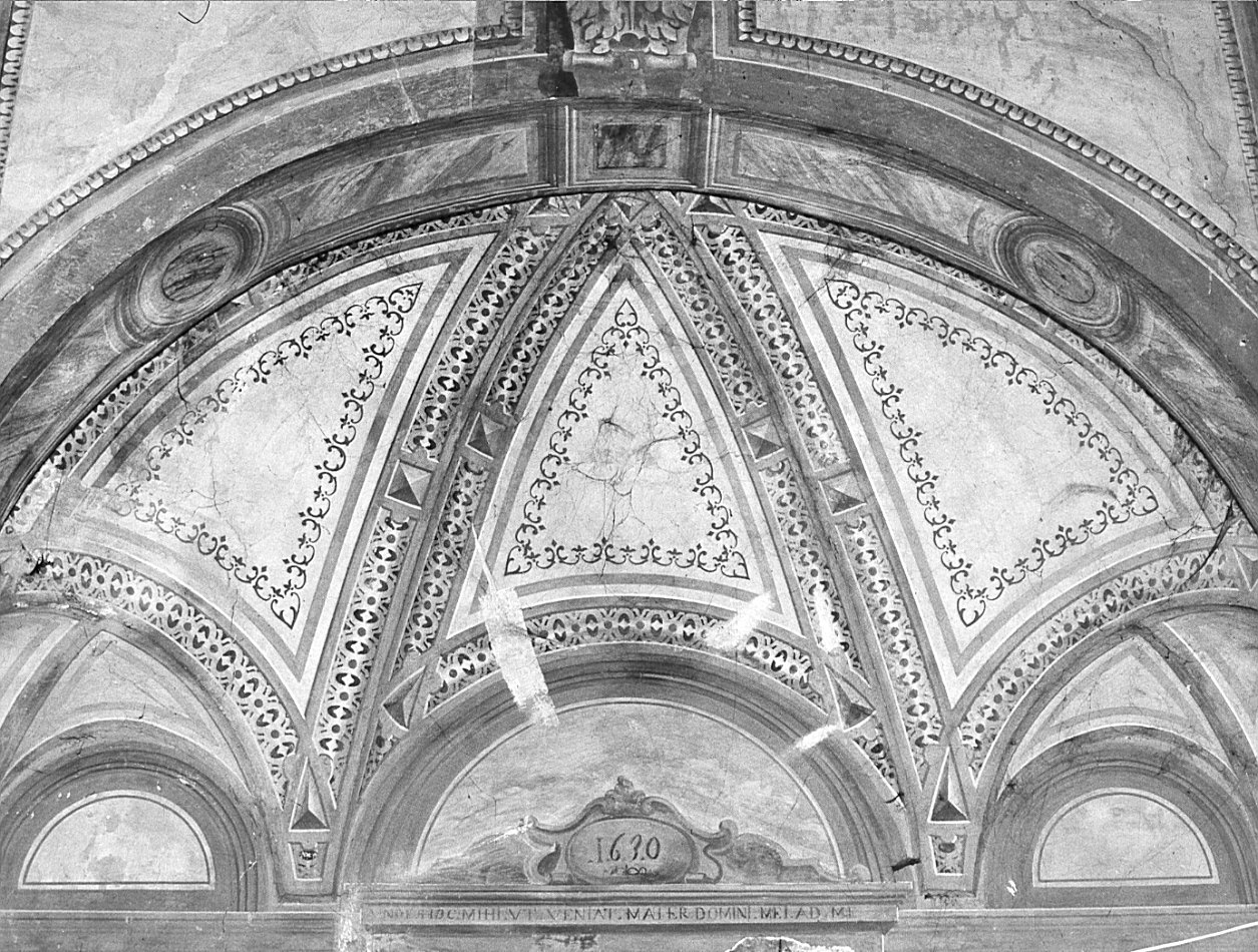 motivi decorativi geometrici (decorazione pittorica, opera isolata) - ambito lombardo (sec. XVII)