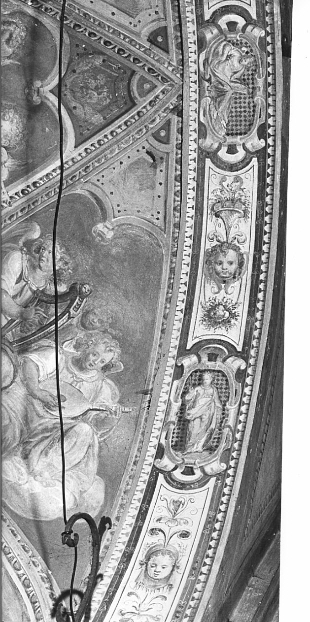 angeli musicanti (decorazione pittorica, elemento d'insieme) di Campi Bernardino (scuola) (fine sec. XVI)