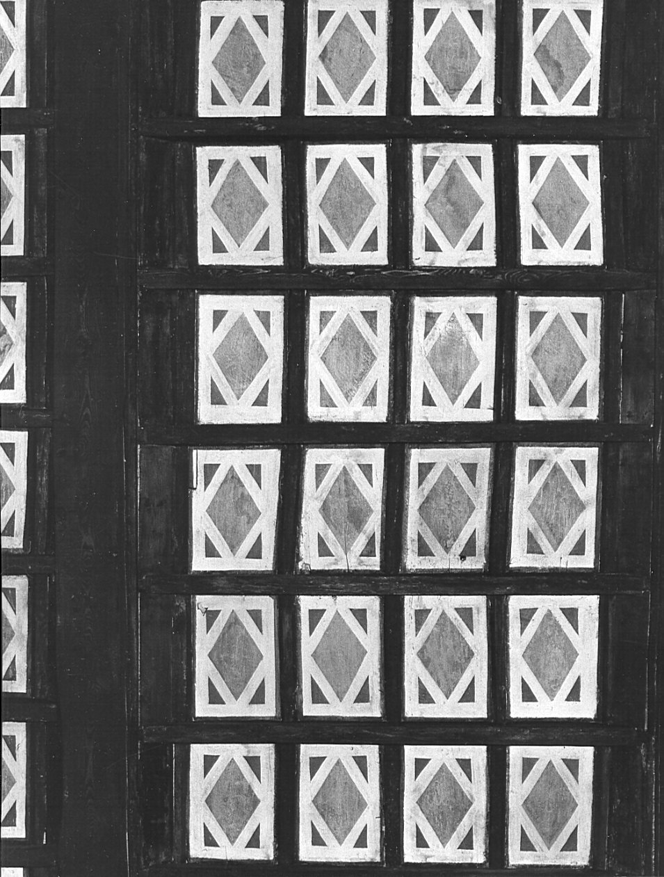 soffitto a cassettoni, opera isolata - bottega lombarda (prima metà sec. XVII)