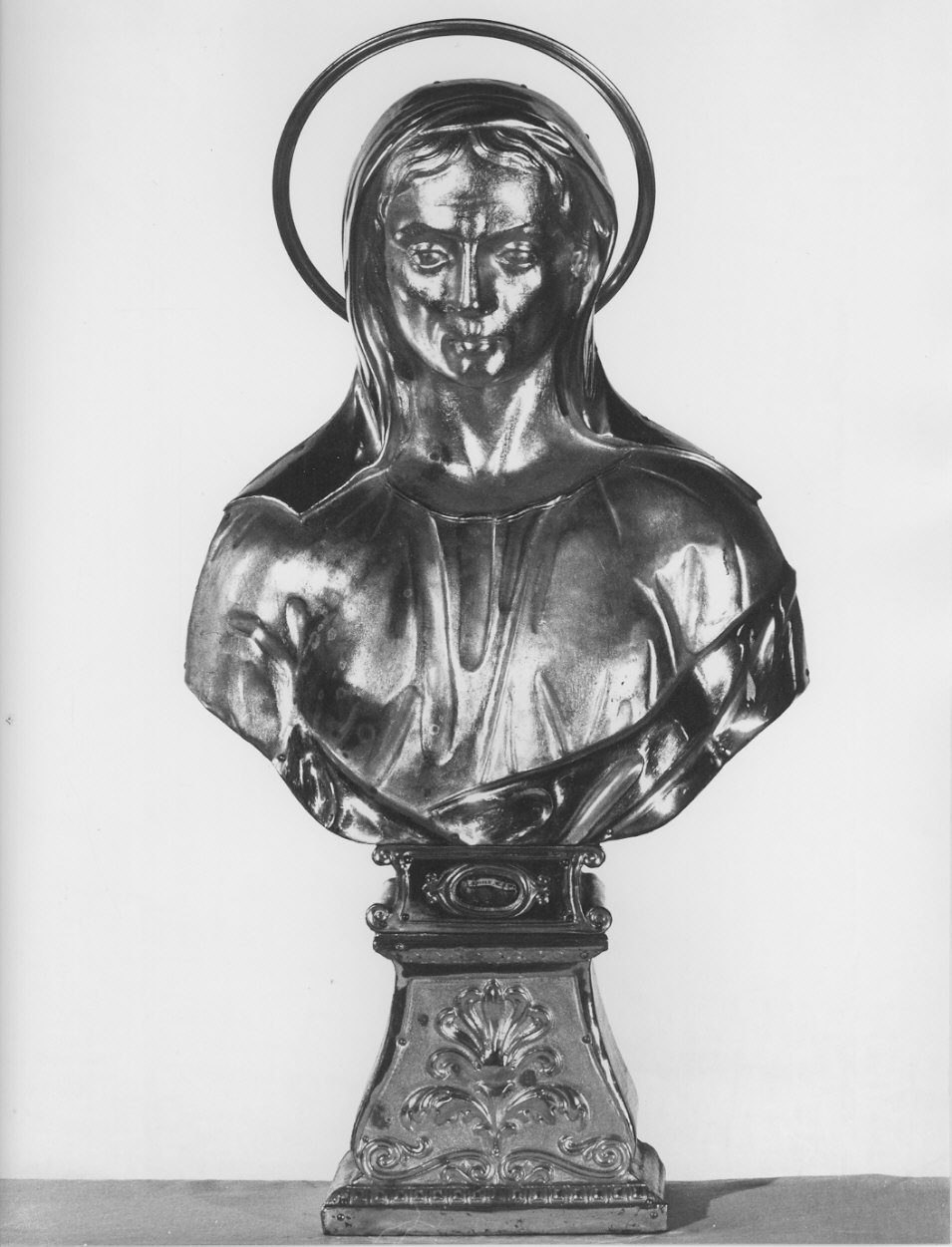 Santa (reliquiario - a busto, opera isolata) - bottega lombarda (sec. XIX)