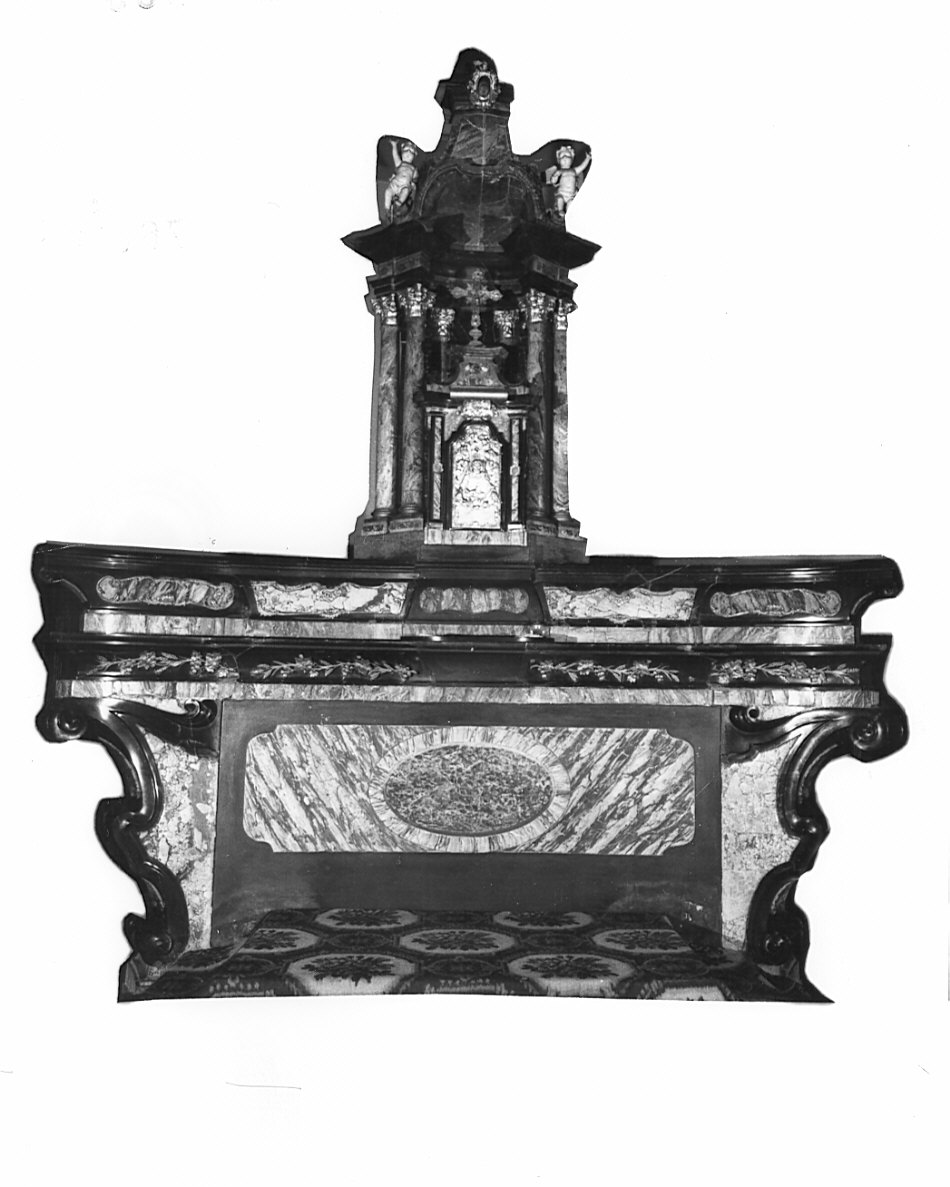 altare maggiore, complesso decorativo - bottega lombarda (sec. XVIII, sec. XIX)