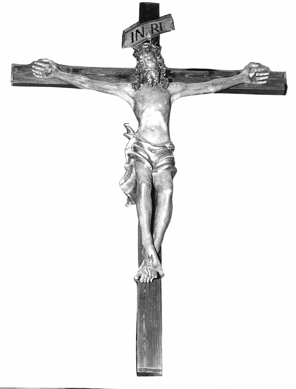crocifisso, opera isolata - bottega lombarda (secc. XVI/ XVII, sec. XIX)