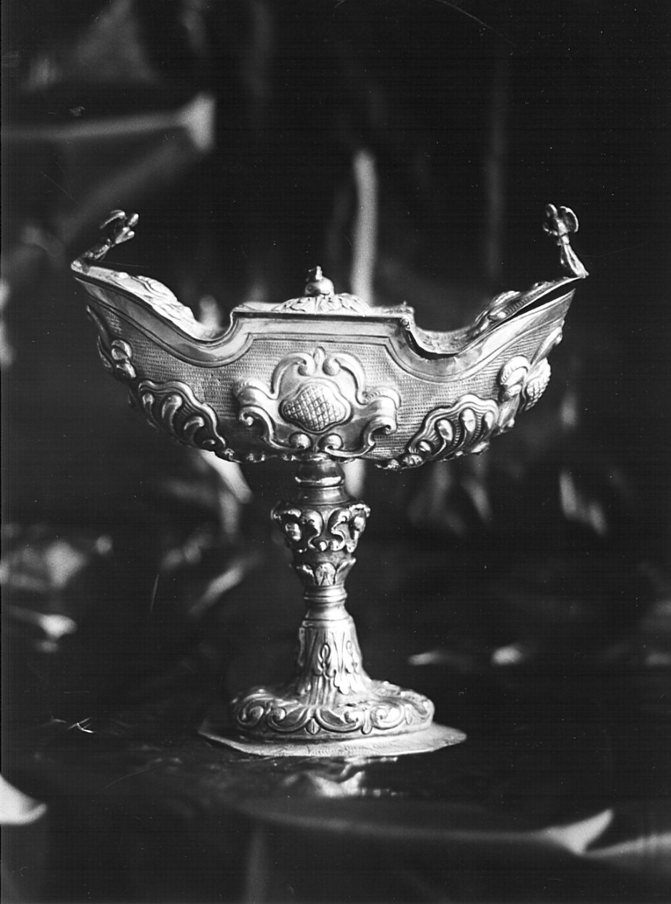 navicella portaincenso, opera isolata - bottega lombarda (sec. XVIII)