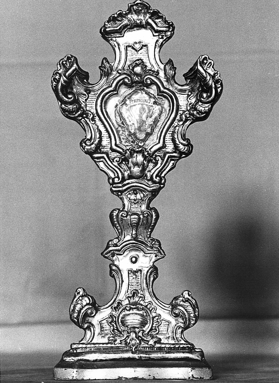 reliquiario - a ostensorio, opera isolata - bottega piemontese (sec. XVIII)