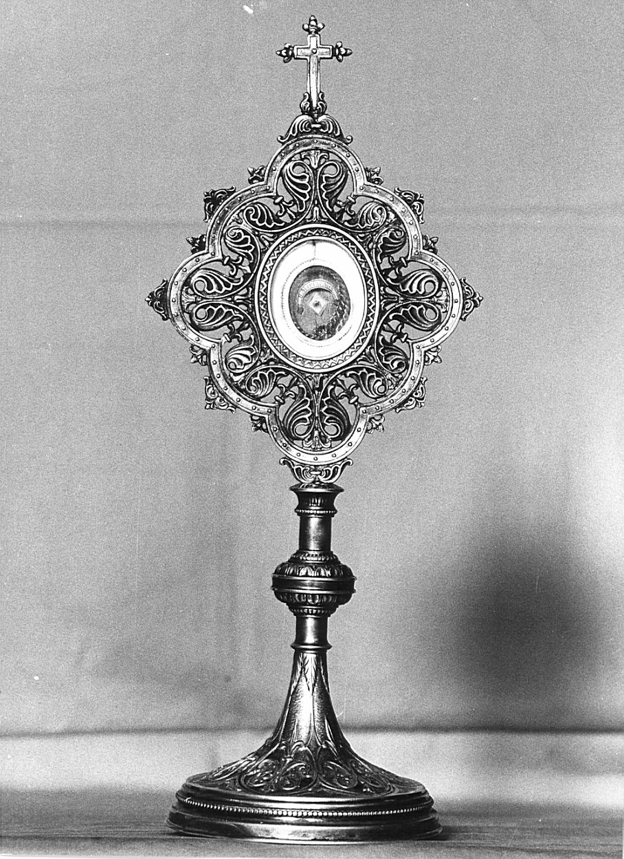 reliquiario - a ostensorio, opera isolata - bottega lombarda (sec. XIX)