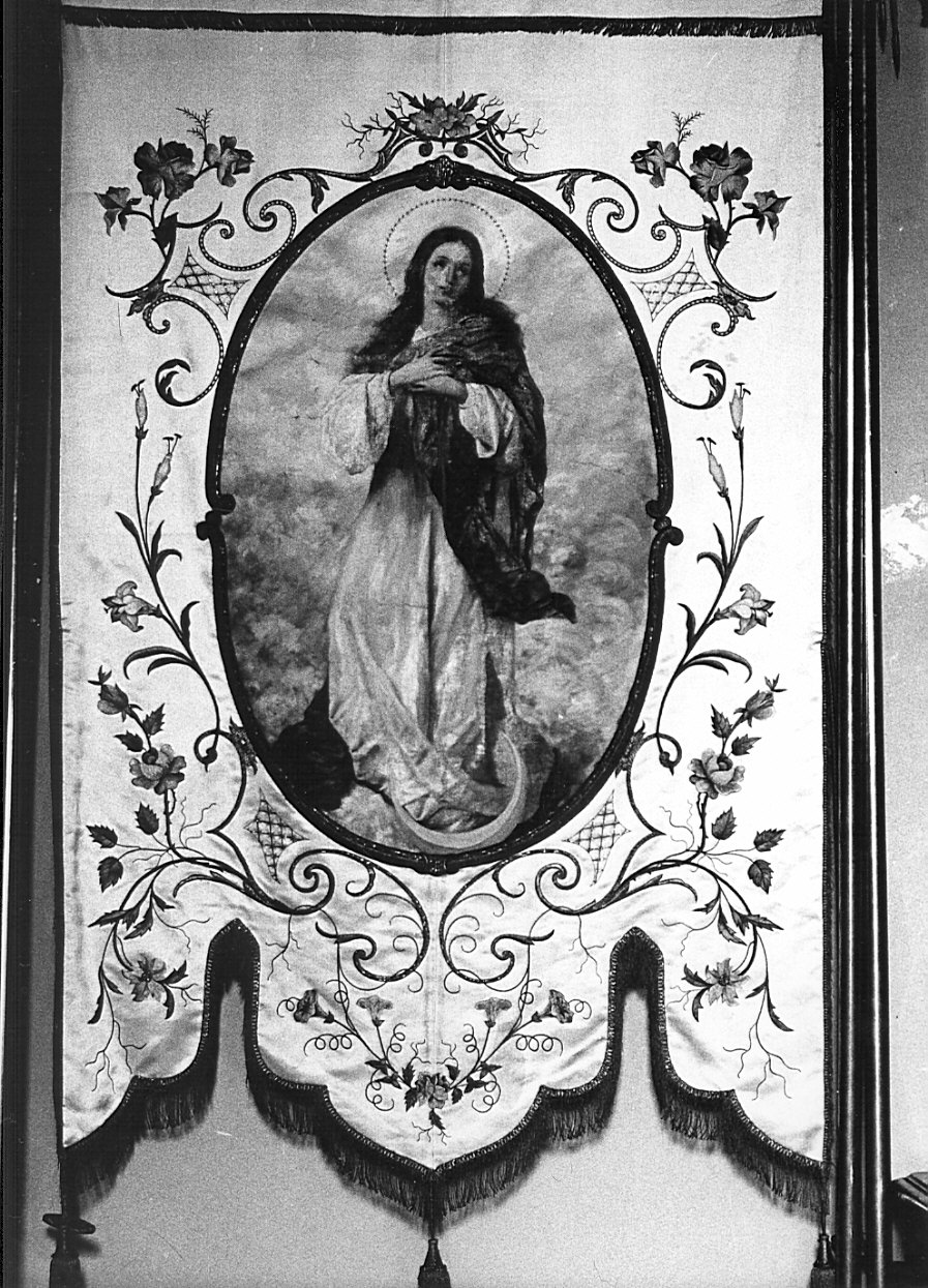 stendardo processionale, opera isolata - manifattura milanese (inizio sec. XX)