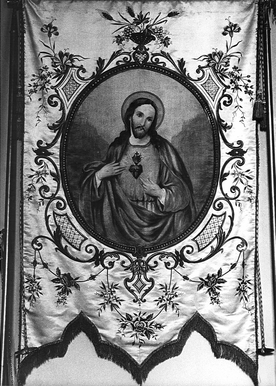 stendardo processionale, opera isolata - manifattura milanese (inizio sec. XX)