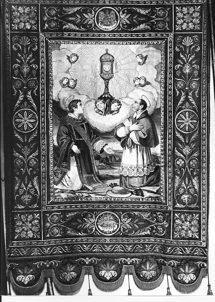 stendardo processionale, opera isolata - manifattura lombarda (metà sec. XIX)