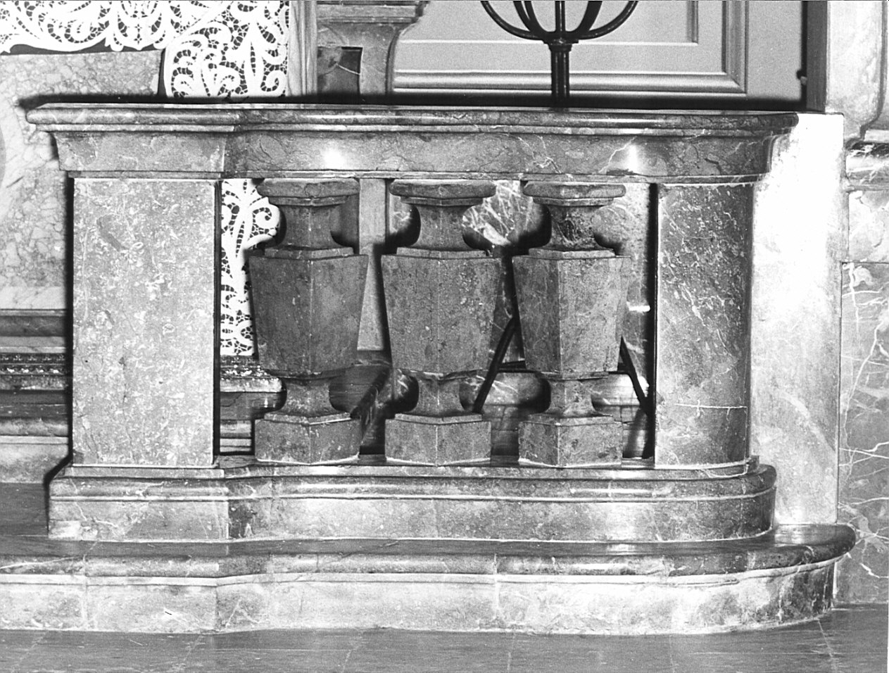balaustrata di altare, opera isolata - bottega lombarda (sec. XIX)