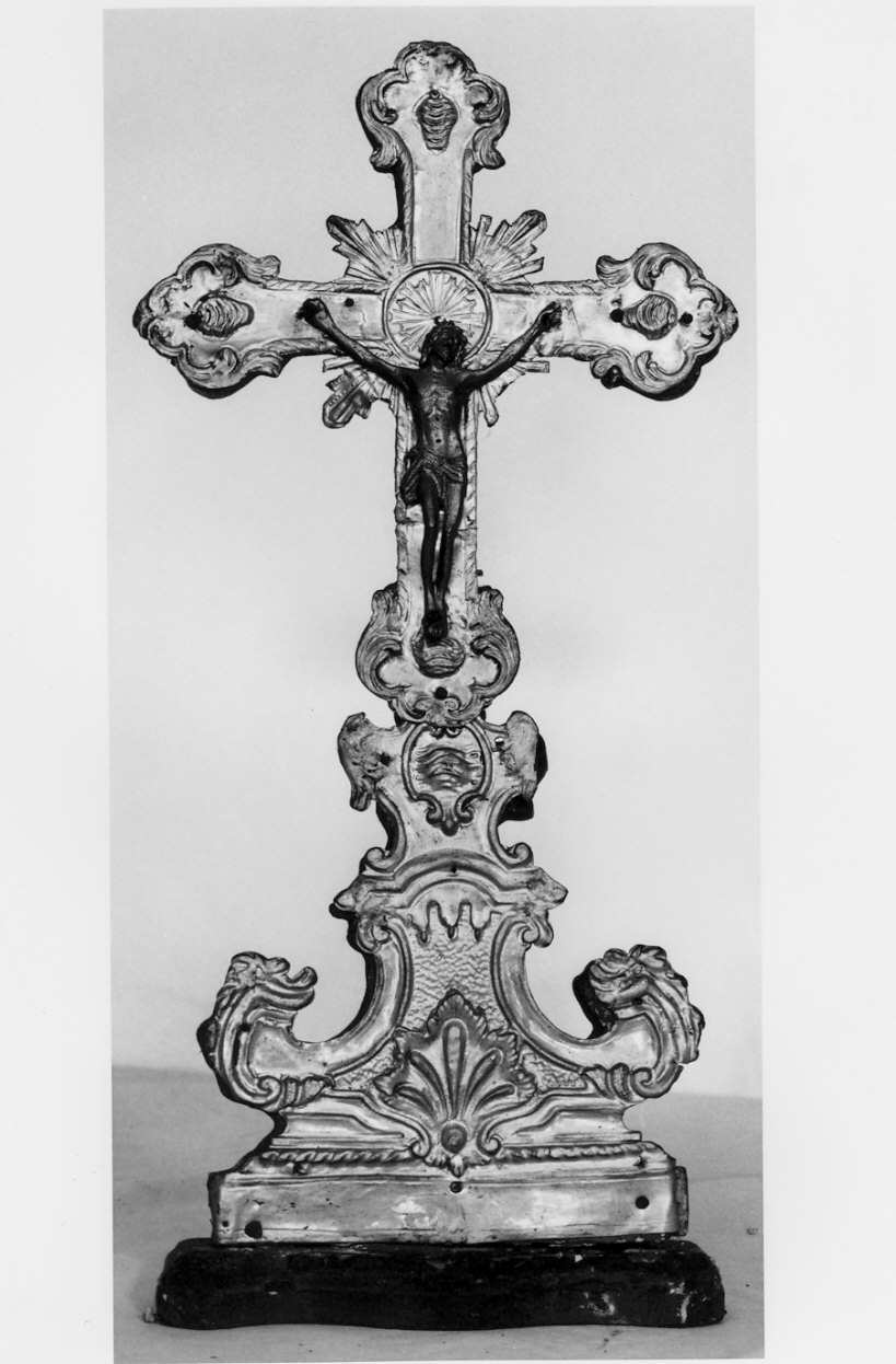croce d'altare, opera isolata - bottega lombarda (sec. XVIII)