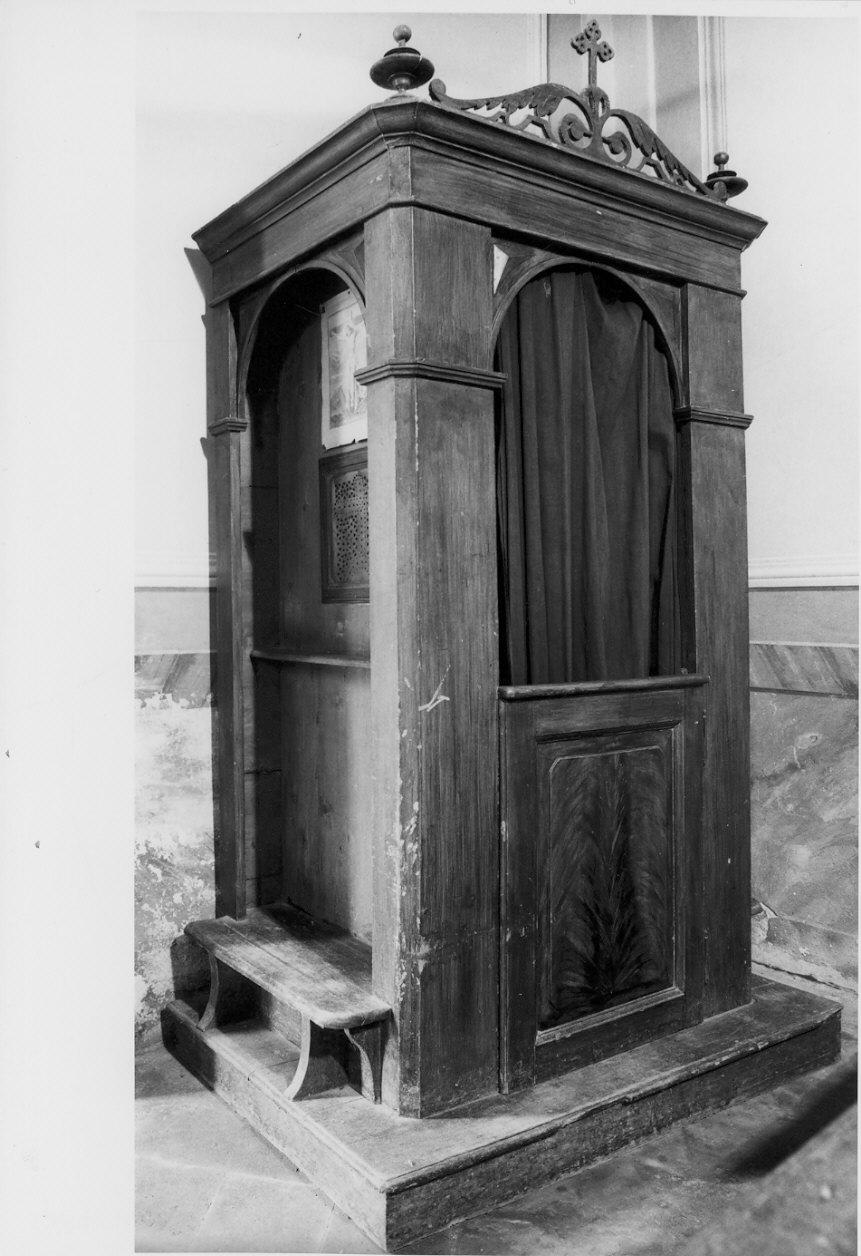confessionale, opera isolata - bottega lombarda (fine sec. XIX)