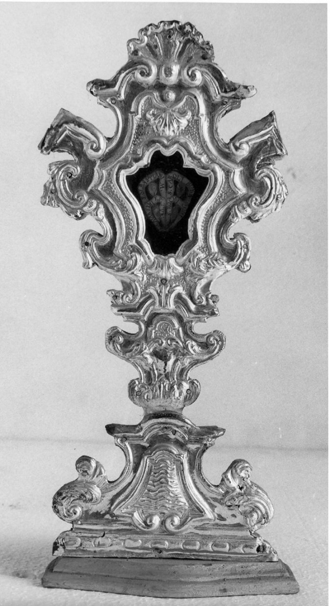 reliquiario - a ostensorio, coppia - bottega lombarda (sec. XVIII)