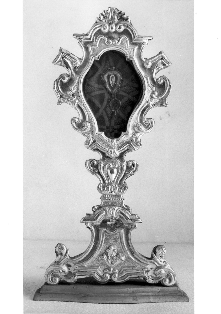 reliquiario - a ostensorio, coppia - bottega lombarda (sec. XVIII)