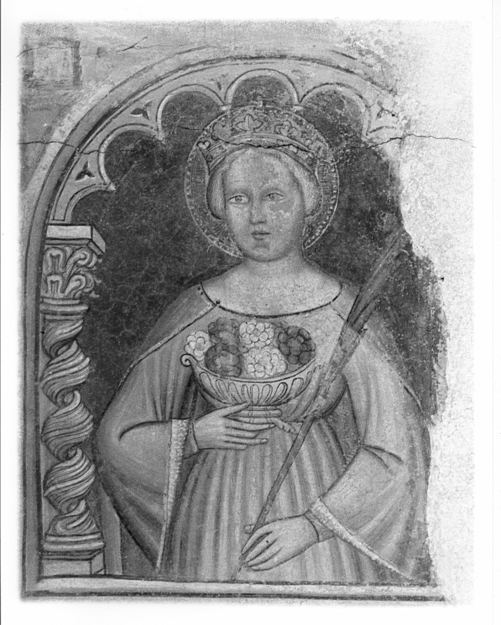 Santa Elisabetta d'Ungheria (dipinto, elemento d'insieme) - ambito lombardo (terzo quarto sec. XIV)