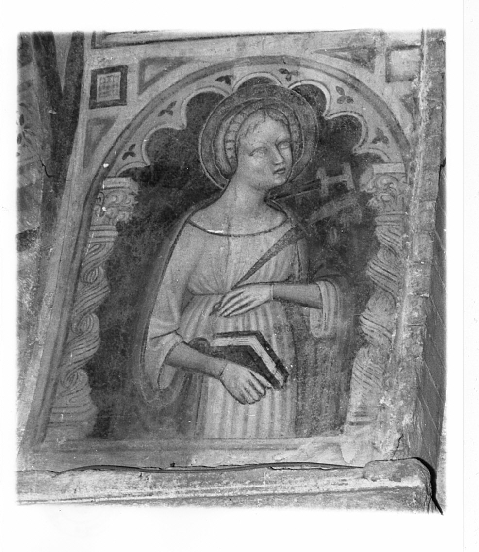 Santa Cecilia (dipinto, elemento d'insieme) - ambito lombardo (terzo quarto sec. XIV)