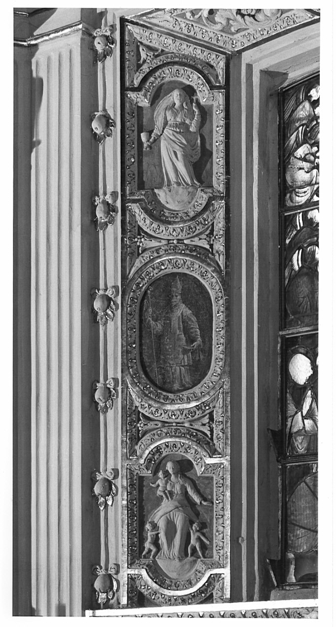 decorazione plastico-pittorica, serie - ambito lombardo, bottega lombarda (sec. XVII)