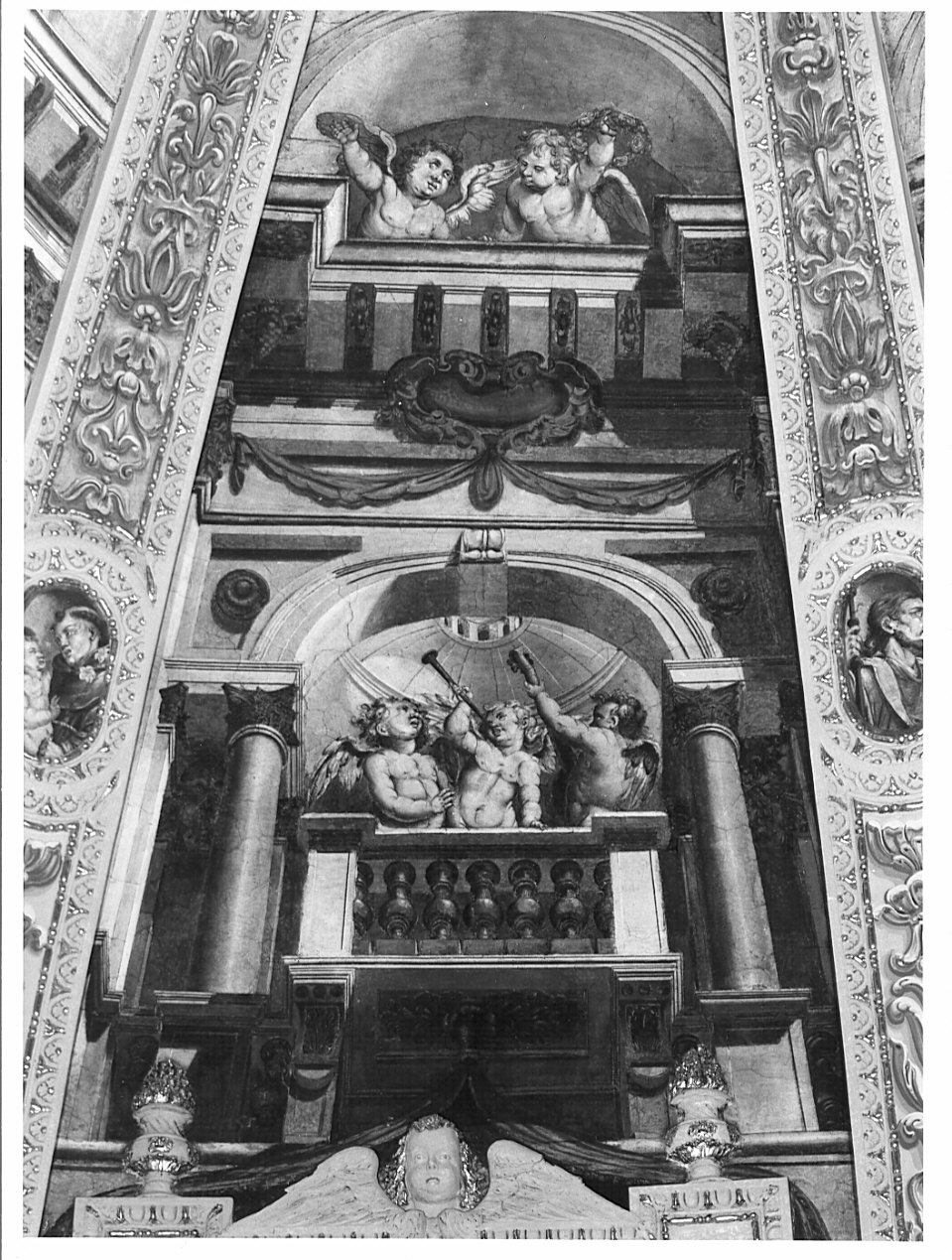 decorazione pittorica, elemento d'insieme di Caravaggio Paolo detto Morello (attribuito) (sec. XVII)